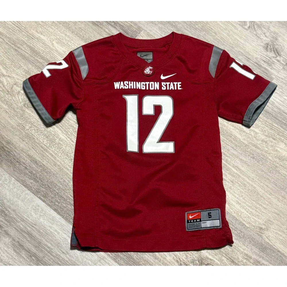 Nike Washington State Cougars Football‎ Jersey Kids Size5 Crimson